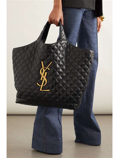 ysl leather tote|saint laurent leather shopper tote.